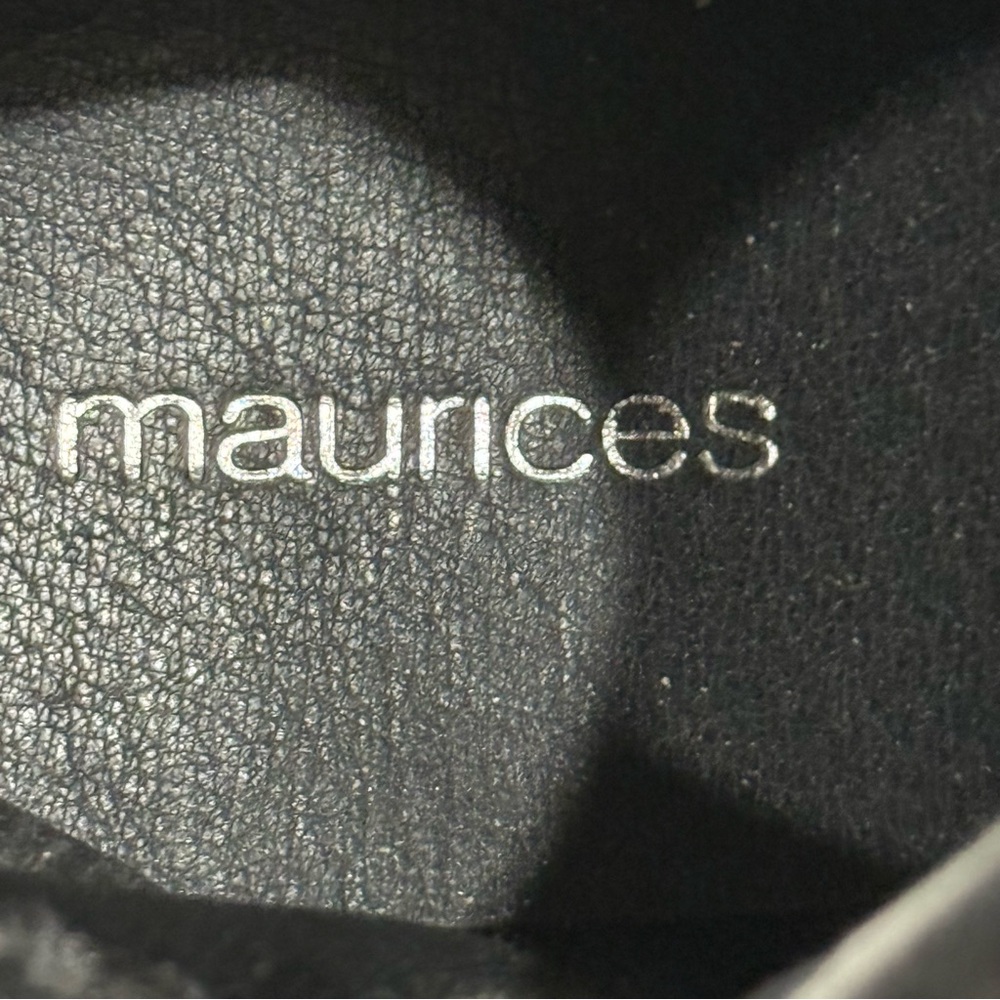 Maurice’s Black Suede Ankle Boots 7 EUC - Picture 10 of 10